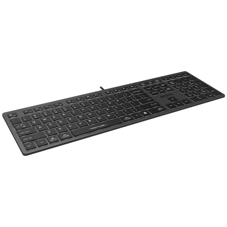 Keyboard A4 Tech A4TKLA47125 White Black Grey QWERTY