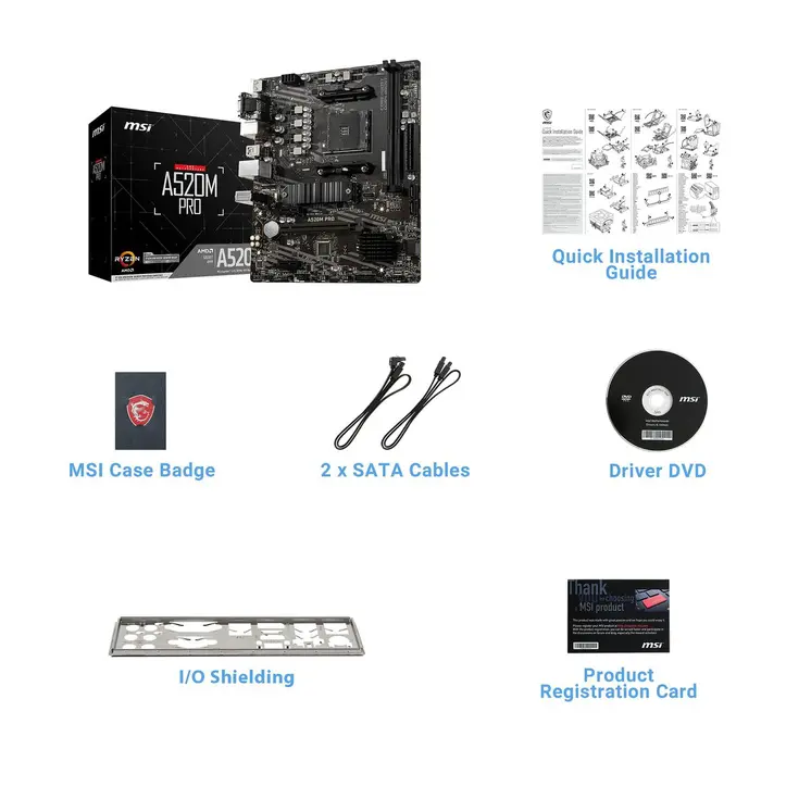 Motherboard MSI 7D14-005R mATX AM4 AMD AM4