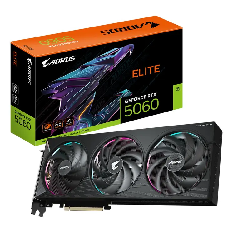 Graphics card Gigabyte 9VN5060AE-00-G10 GEFORCE RTX 5060 8 GB GDDR7