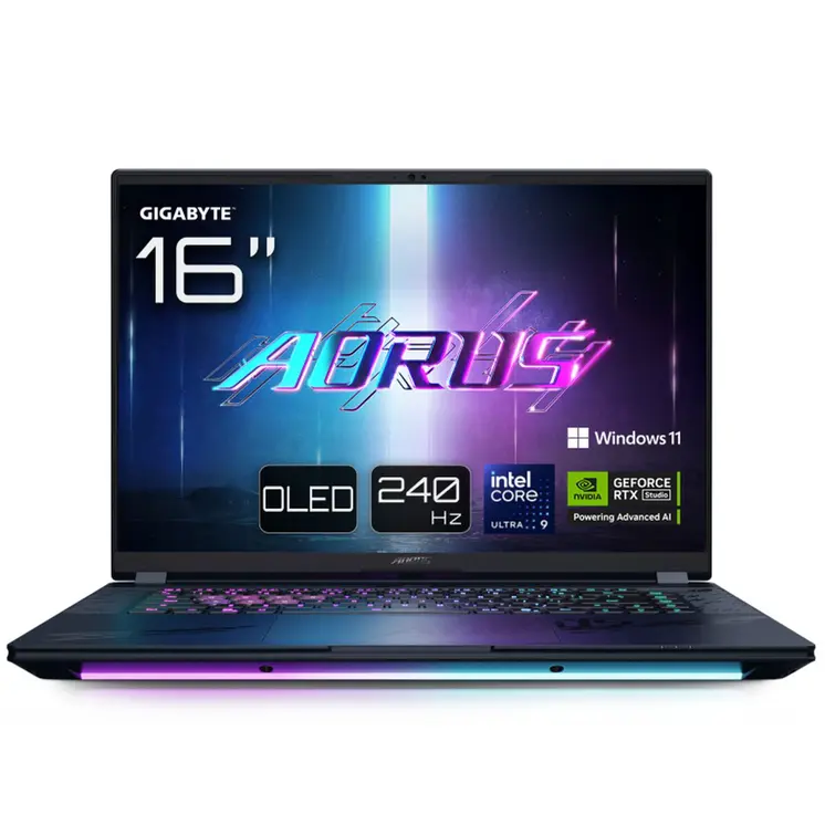 Laptop Gigabyte AORUS MASTER 16 BZHC6PTE64SP 16" 32 GB RAM 1 TB 1 TB SSD Spanish Qwerty Qwerty Portuguese