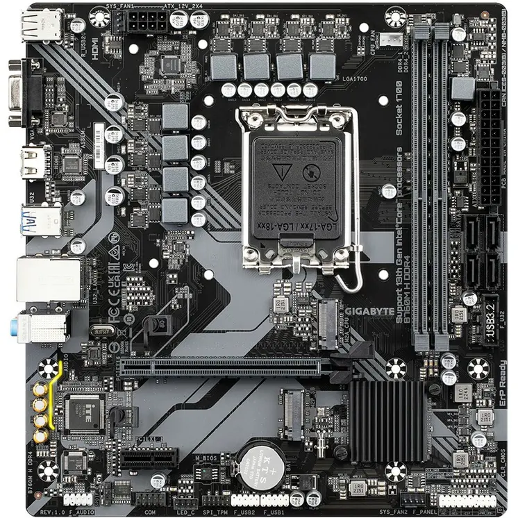 Motherboard Gigabyte B760M H 1700 MATX INTEL B760 EXPRESS LGA 1700