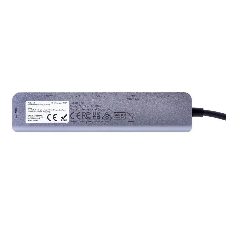 USB Hub Unitek H1118A 100 W