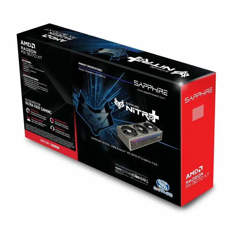Graphics card Sapphire radeon rx 9070 xt 16 GB GDDR6