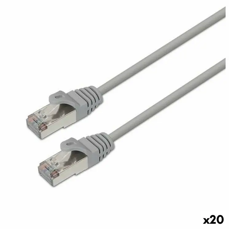 FTP Category 6 Rigid Network Cable Aisens Grey 20 m 20 Units