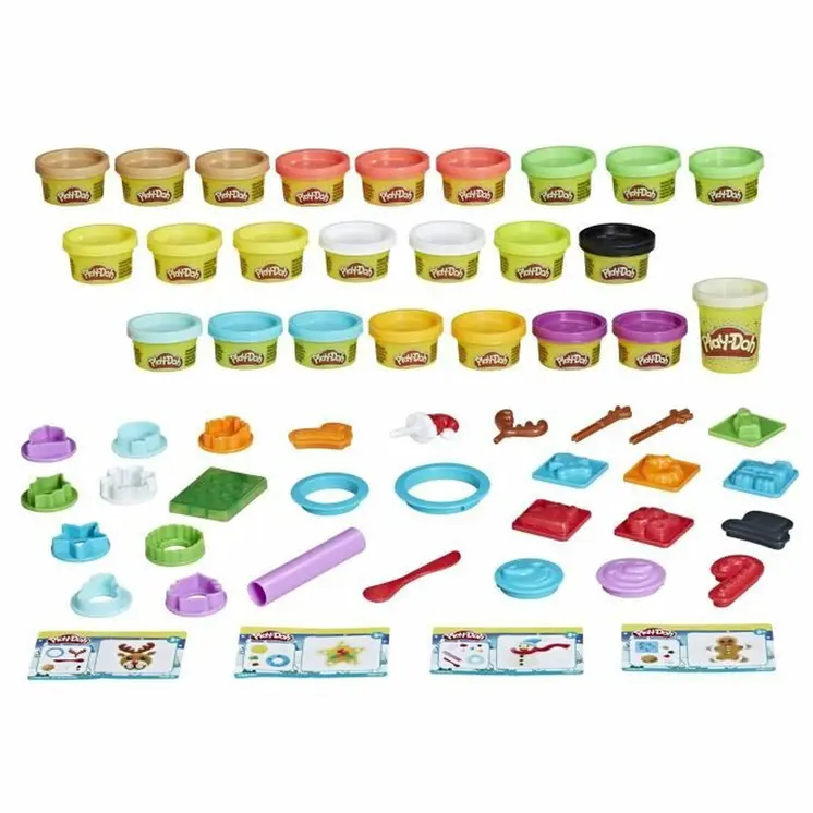 Advent Calendar Play-Doh Plastic Christmas (24 Pieces)