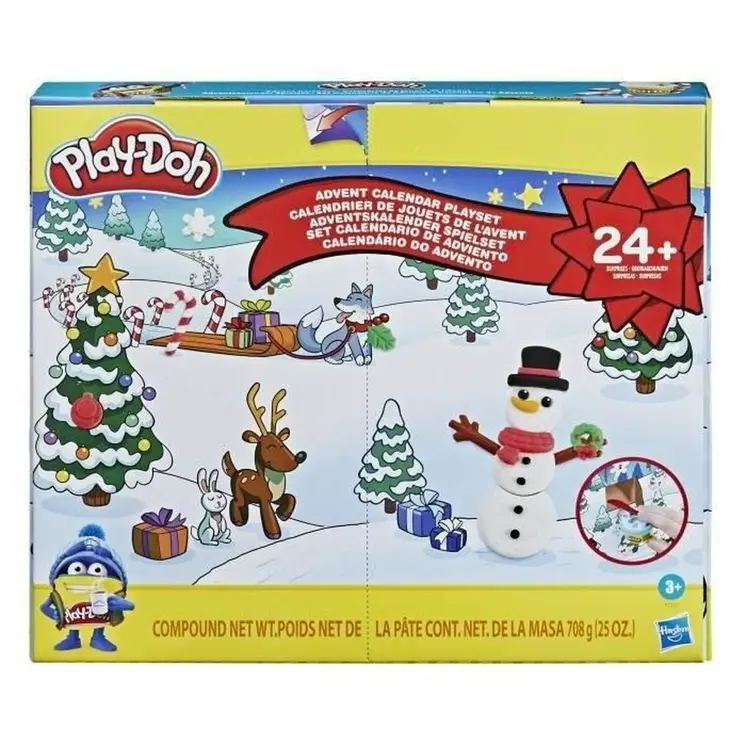 Advent Calendar Play-Doh Plastic Christmas (24 Pieces)
