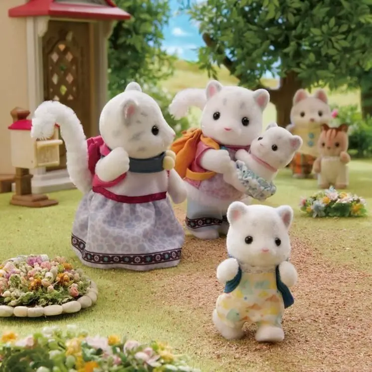 Playset Sylvanian Families Snow Leopard Family Multicolour