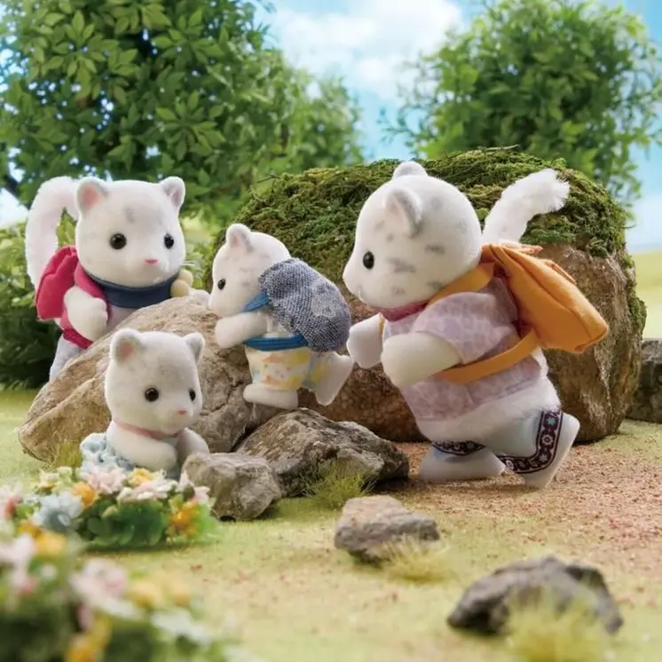Playset Sylvanian Families Snow Leopard Family Multicolour