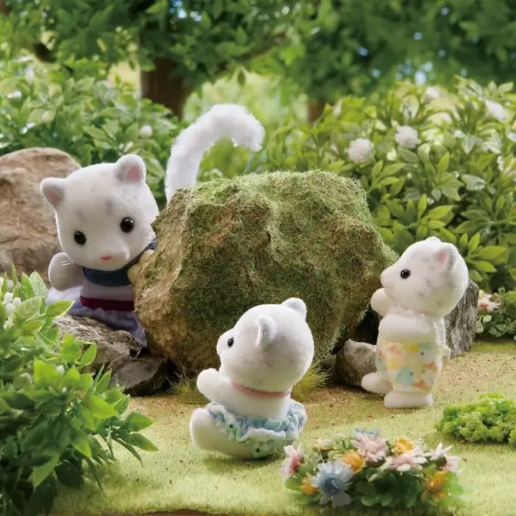 Playset Sylvanian Families Snow Leopard Family Multicolour