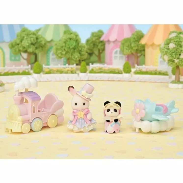 Playset Sylvanian Families Amusement Park Ride - Plane & Train Multicolour