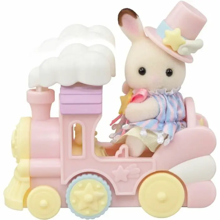 Playset Sylvanian Families Amusement Park Ride - Plane & Train Multicolour