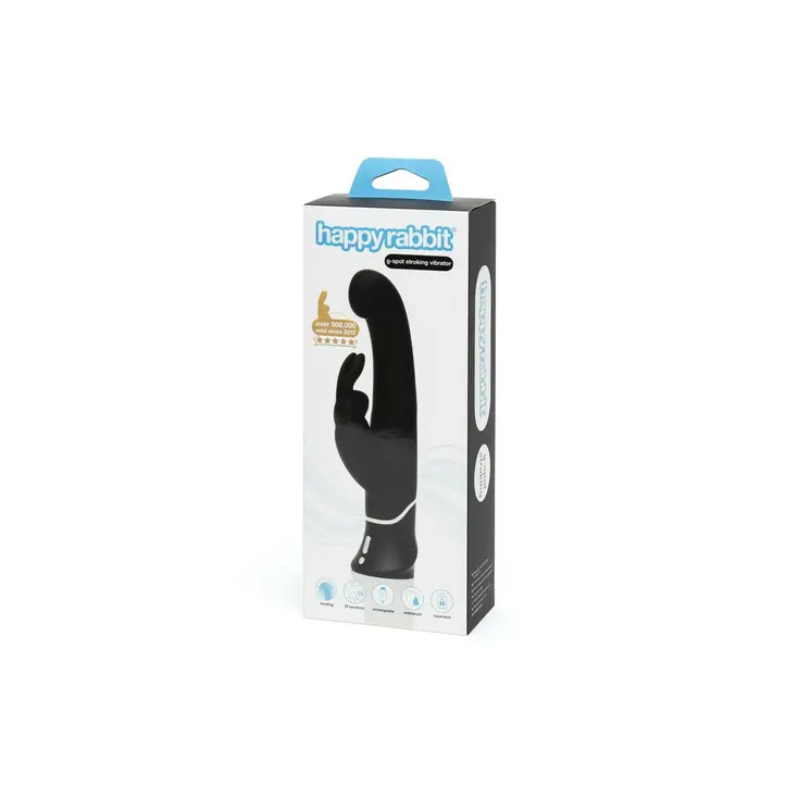 Double Rabbit Pleasures Vibe Happy Rabbit Black