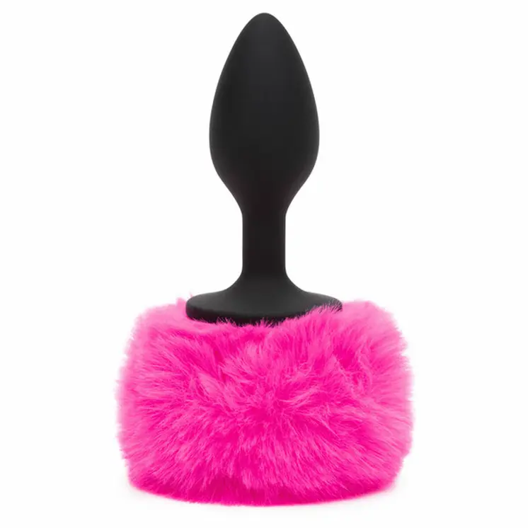 Anal plug Happy Rabbit Fuchsia Black/Pink Small (7,6 cm)