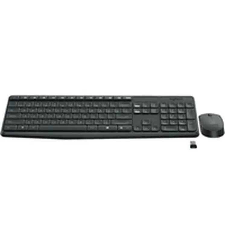 Keyboard and Wireless Mouse Logitech 920-007917 Grey