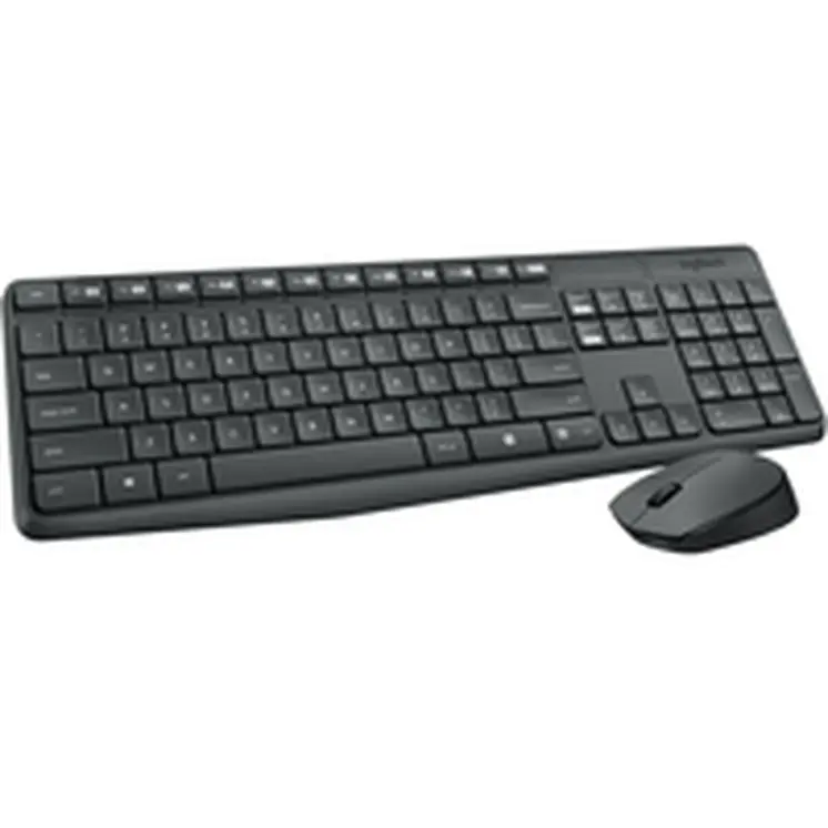 Keyboard and Wireless Mouse Logitech 920-007917 Grey