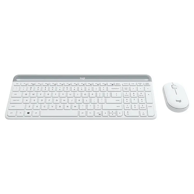 Keyboard and Mouse Logitech  MK470 White French AZERTY
