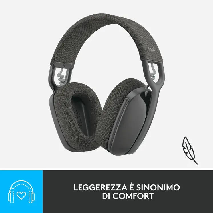 Bluetooth Headphones Logitech Grey Graphite