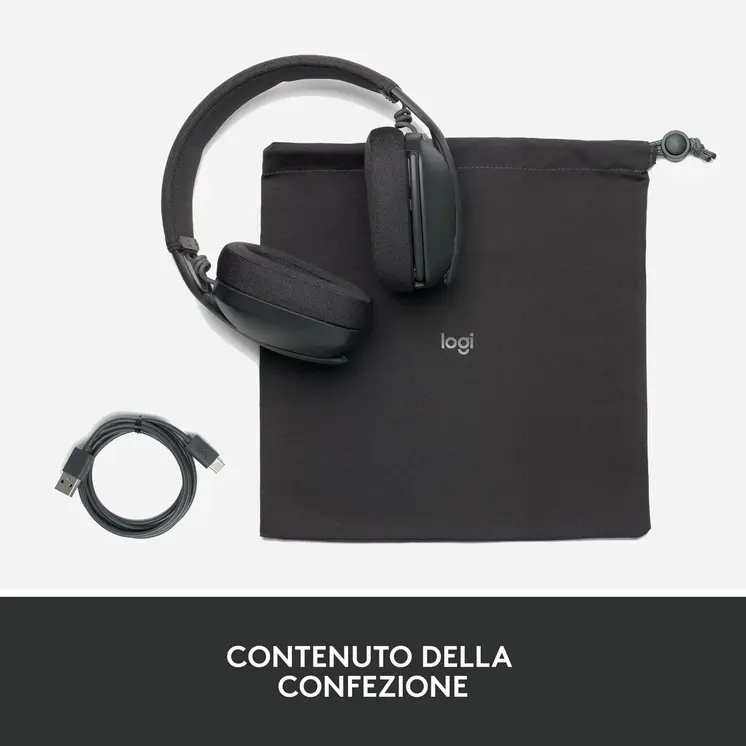 Bluetooth Headphones Logitech Grey Graphite