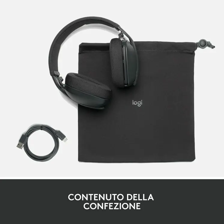 Bluetooth Headphones Logitech Grey Graphite
