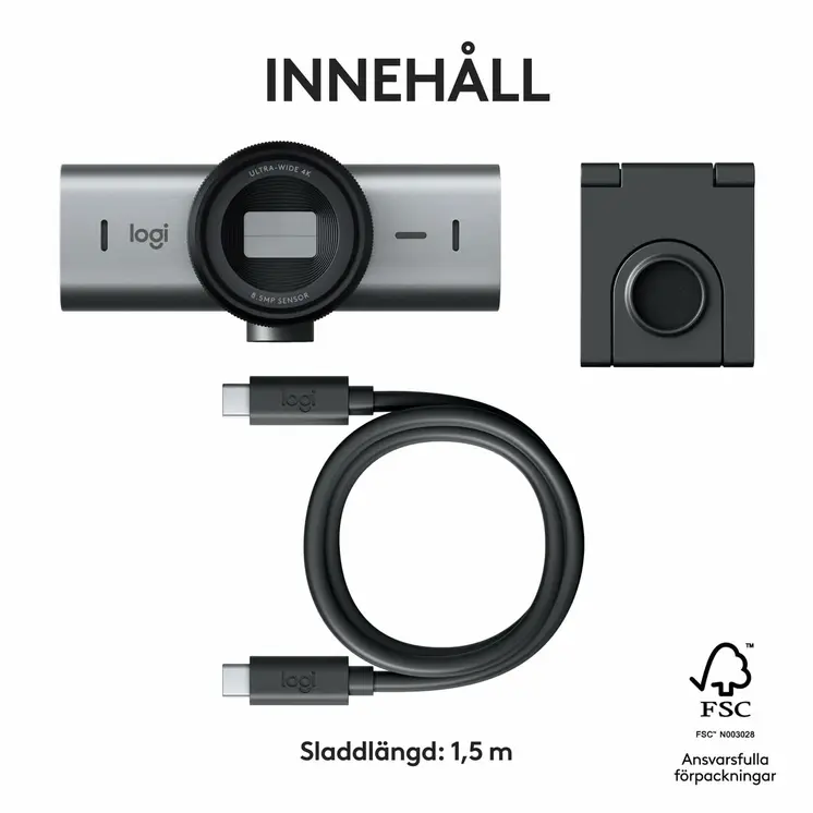 Webcam Logitech 960-001559 4K Ultra HD