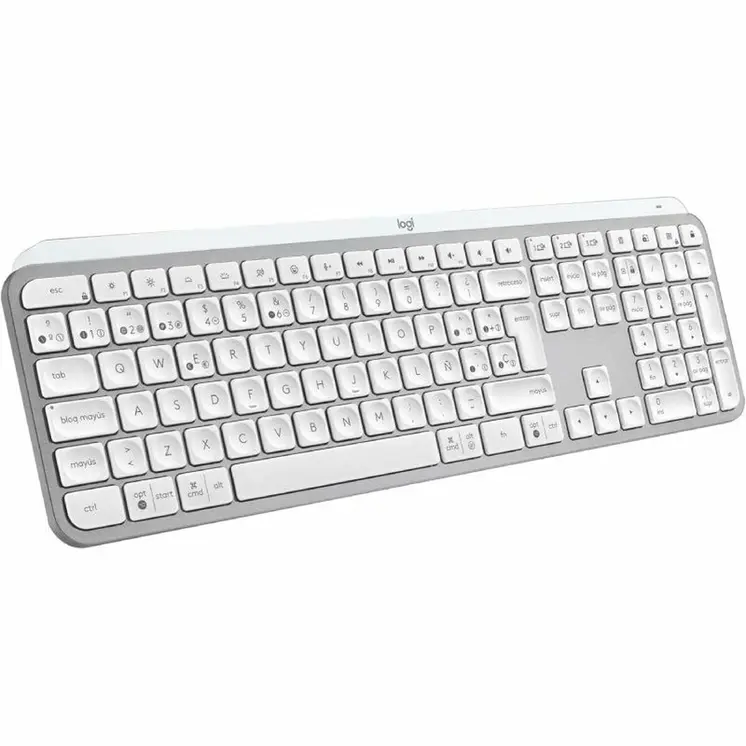 Wireless Keyboard Logitech MX Keys S Grey Spanish Qwerty