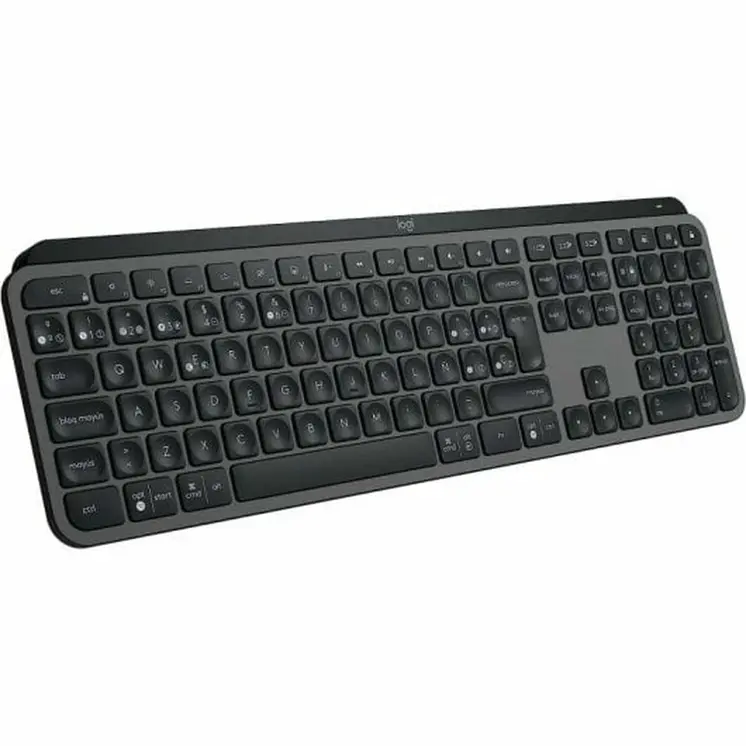 Wireless Keyboard Logitech MX Keys S Spanish Qwerty Graphite Steel