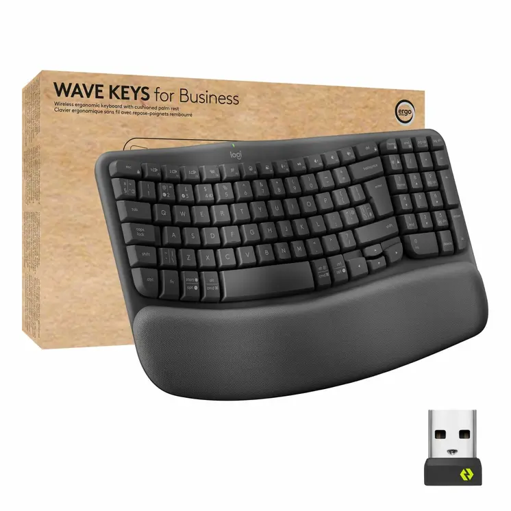 Keyboard and Mouse Logitech Graphite Steel Spanish Qwerty