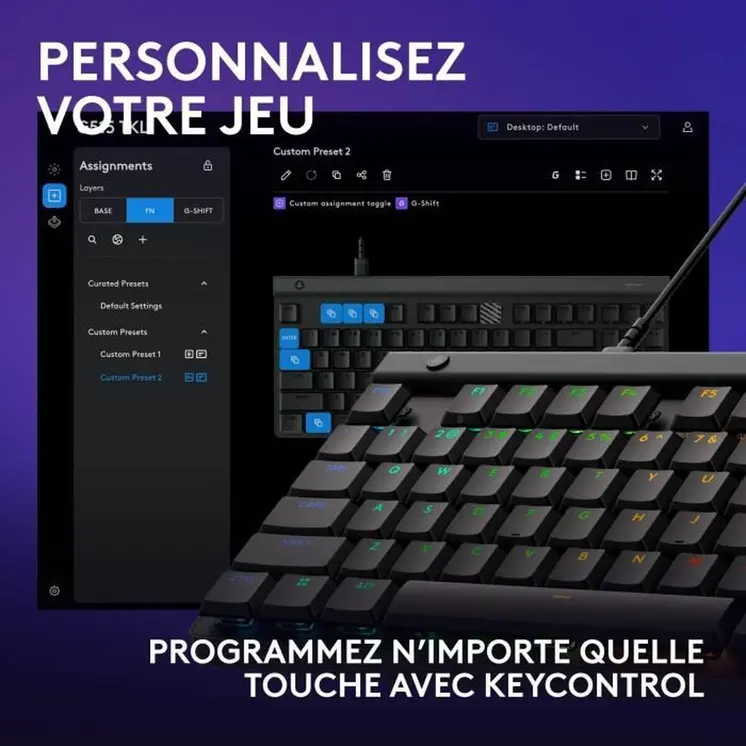 Keyboard Logitech G515 TKL Black AZERTY