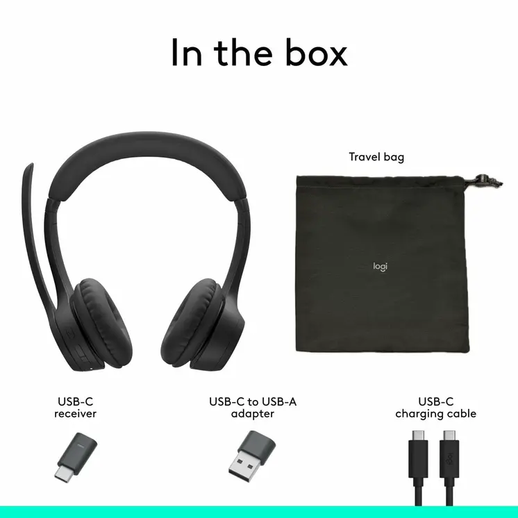 Wireless Headphones Logitech Black