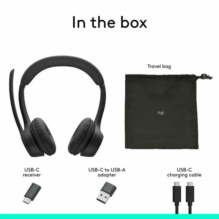 Wireless Headphones Logitech Black