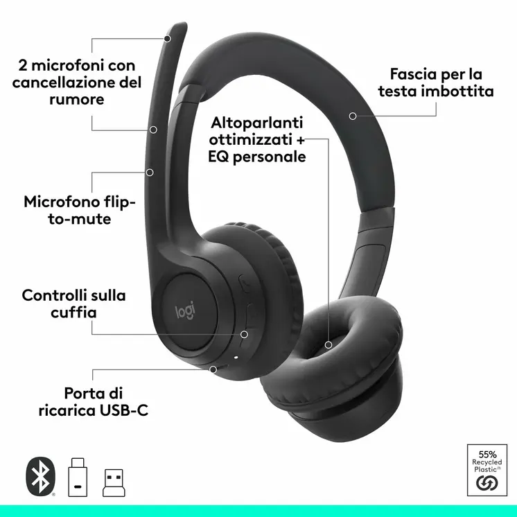 Headphones Logitech Black
