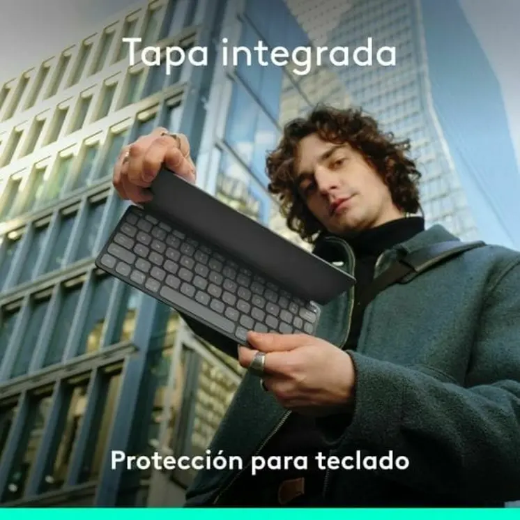 Keyboard Logitech 920-012973 Graphite Spanish QWERTY