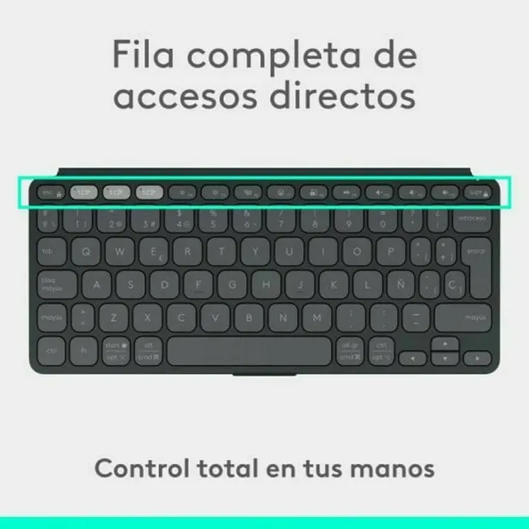 Keyboard Logitech 920-012973 Graphite Spanish QWERTY