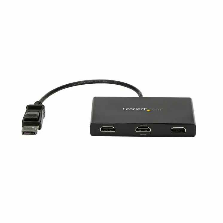 USB Hub Startech MSTDP123HD Black