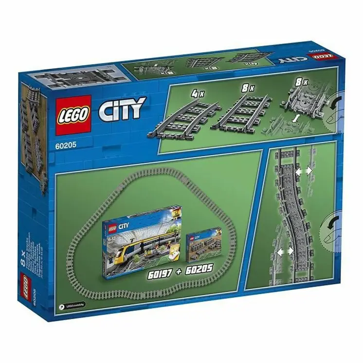 Playset   Lego City 60205 Rail Pack         20 Pieces