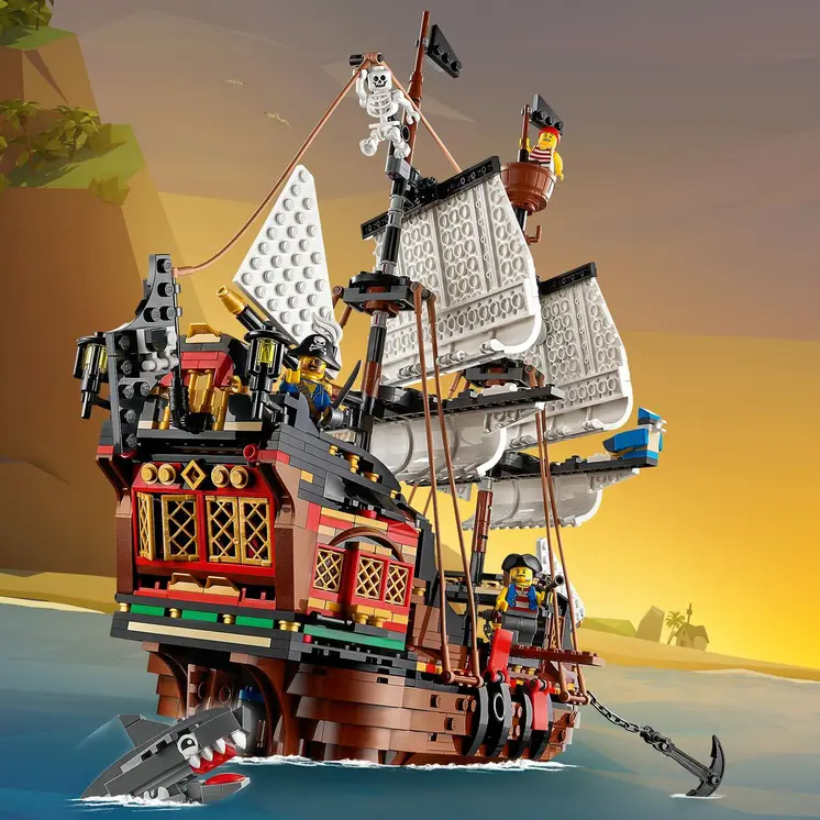 Construction set   Lego 31109 Barco Pirata         White Multicolour Bronze 3-in-1 1260 Pieces