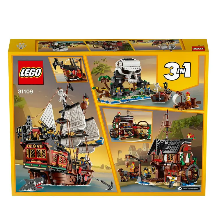 Construction set   Lego 31109 Barco Pirata         White Multicolour Bronze 3-in-1 1260 Pieces