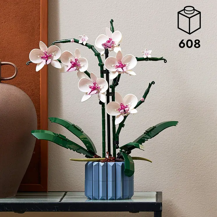 Construction set Lego 10311 ORQUÍDEA Blue Multicolour 608 Pieces