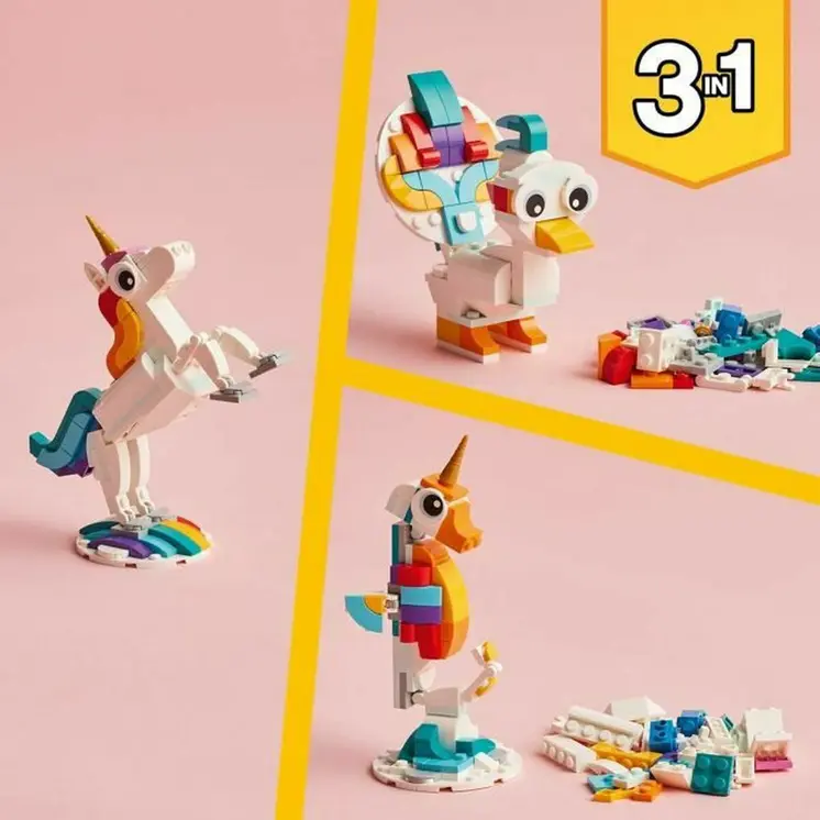 Playset Lego 31140 Creator: Magical Unicorn 145 pcs