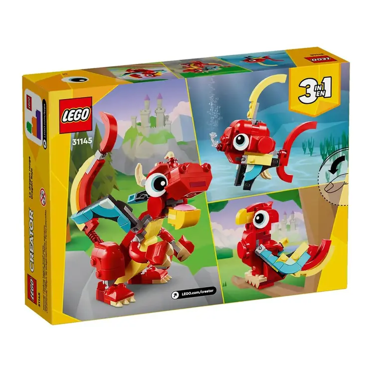 Construction set Lego 31145 DRAGÓN ROJO Multicolour 149 Pieces