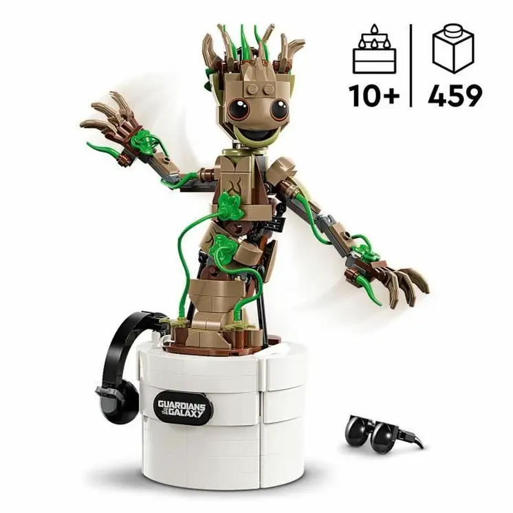 Construction set Marvel El Baile de Baby Groot Lego 76297