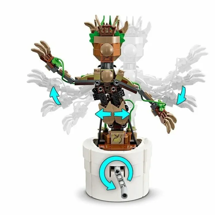 Construction set Marvel El Baile de Baby Groot Lego 76297