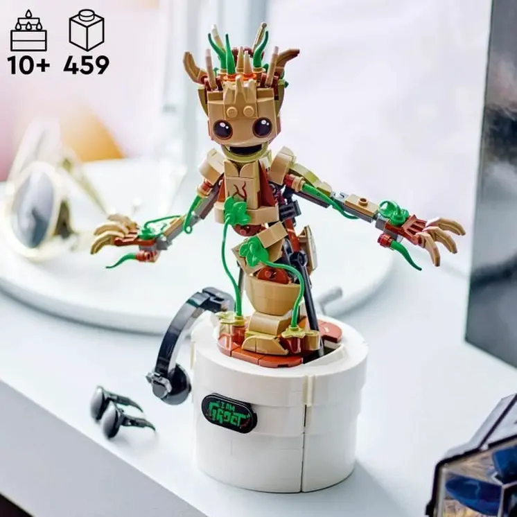 Construction set Marvel El Baile de Baby Groot Lego 76297