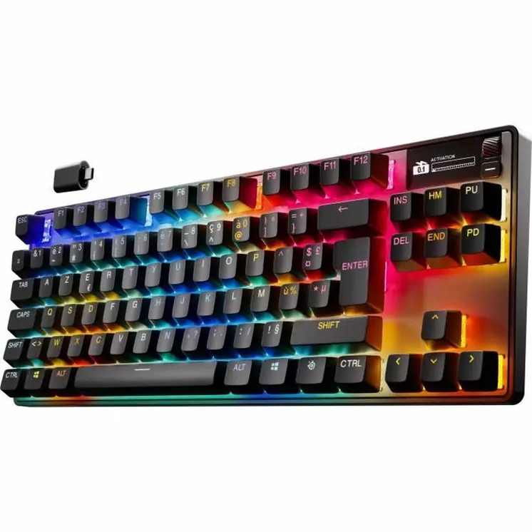 Bluetooth Keyboard SteelSeries apex pro tkl wl gen 3 Black Azerty French