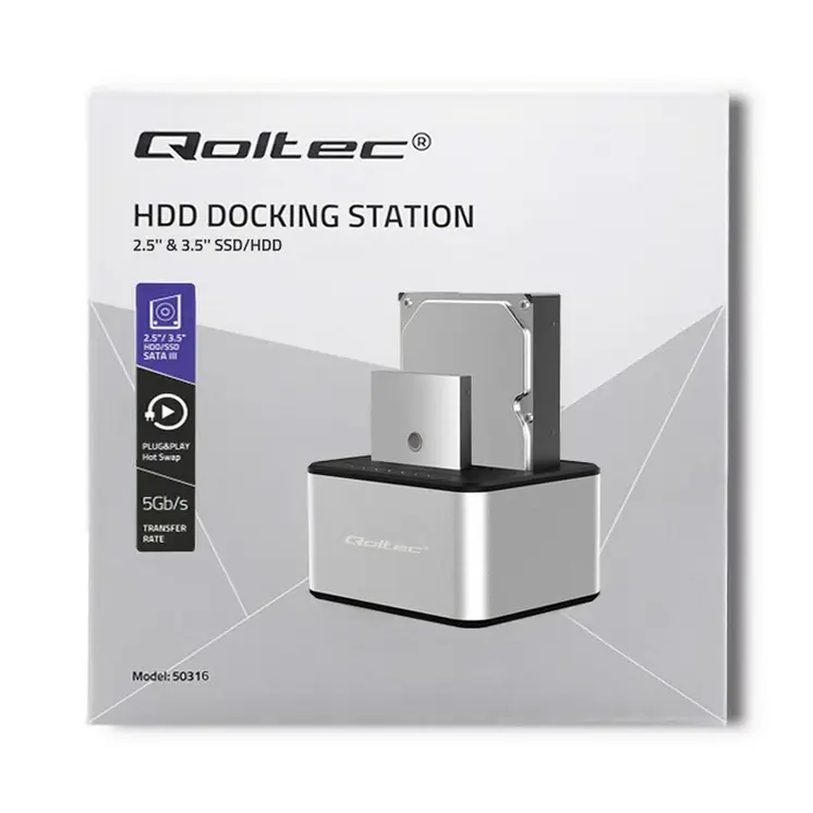Charging base Qoltec 50316