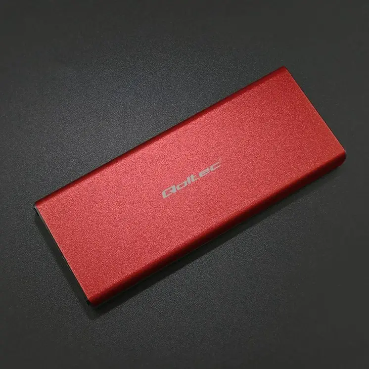 External Box Qoltec 51831 Red