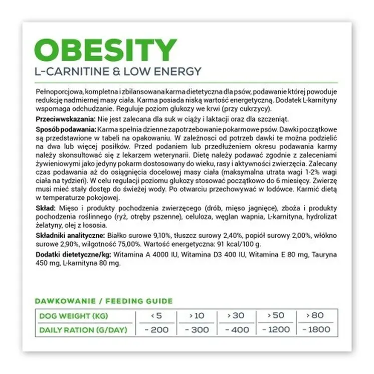 Wet food VETEXPERT Veterinary Diet Obesity Dog 400 g