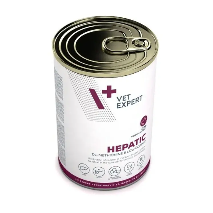 Wet food VETEXPERT Hepatic Dog Meat 400 g