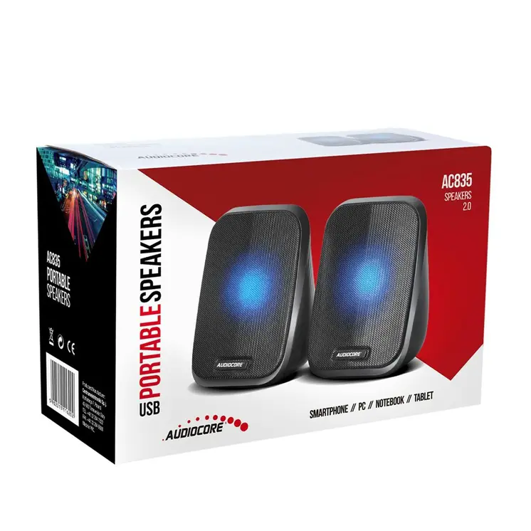 PC Speakers AudioCore AC835 Black 3 W