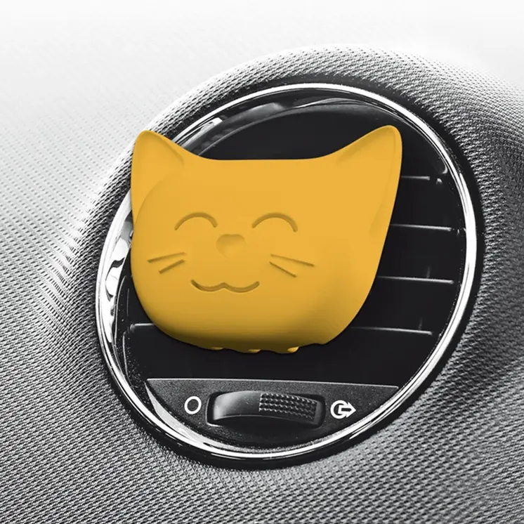 Car Air Freshener Dr Marcus Cosmic Cat Peach Plastic Pendant